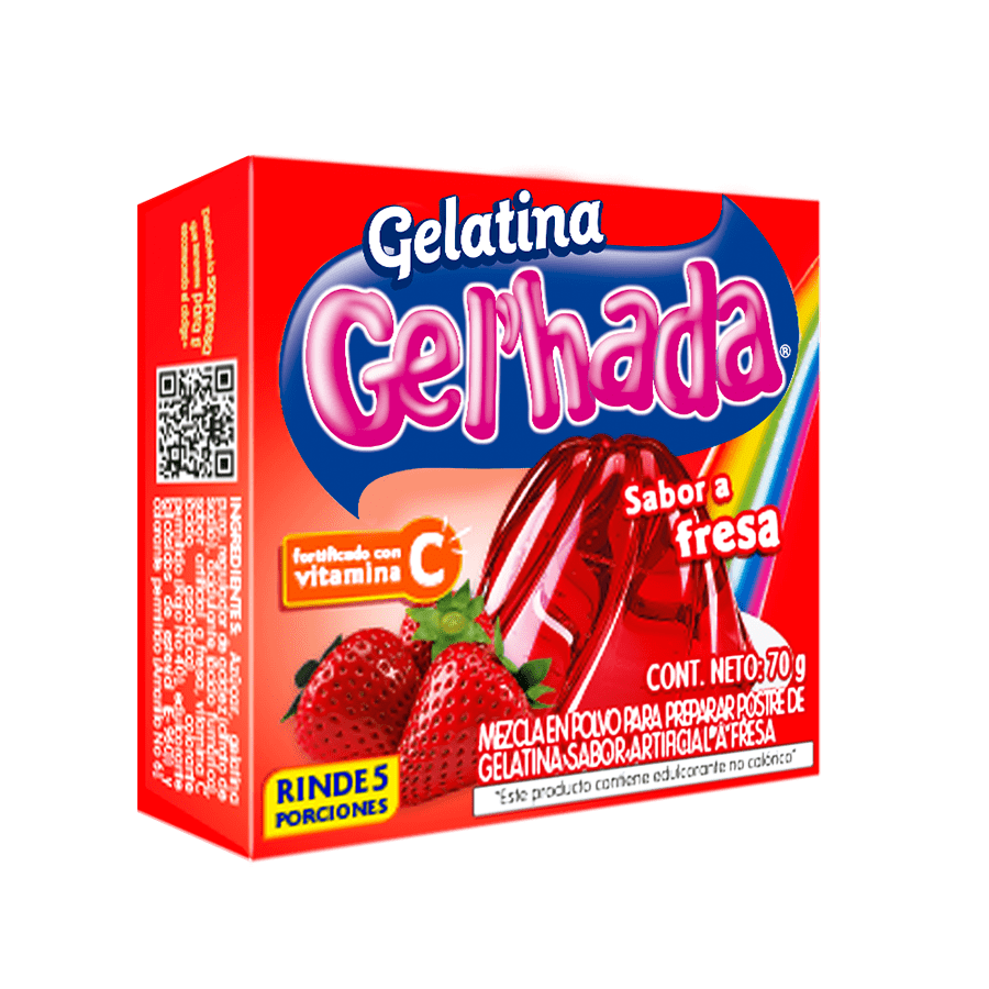 Gelatina Tradicional sabor a Fresa | 70g