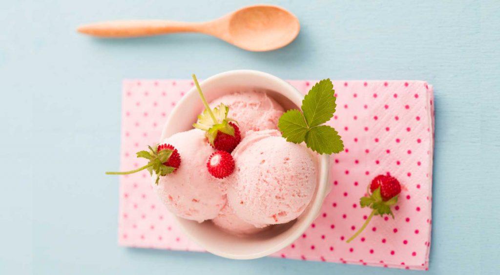 Helado de Gelatina de Fresa