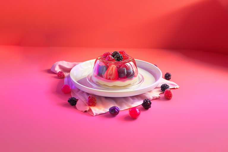 Tarta de Frutas con Gelatina Sin Sabor