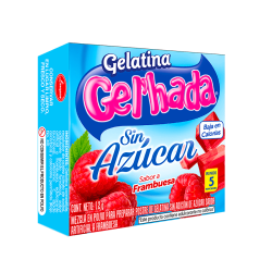 Gelatina Sin Azúcar sabor a Frambuesa