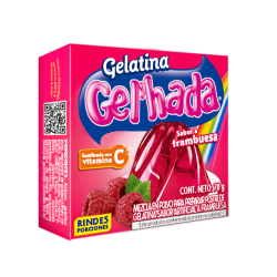 Gelatina Tradicional sabor a Frambuesa | 70g